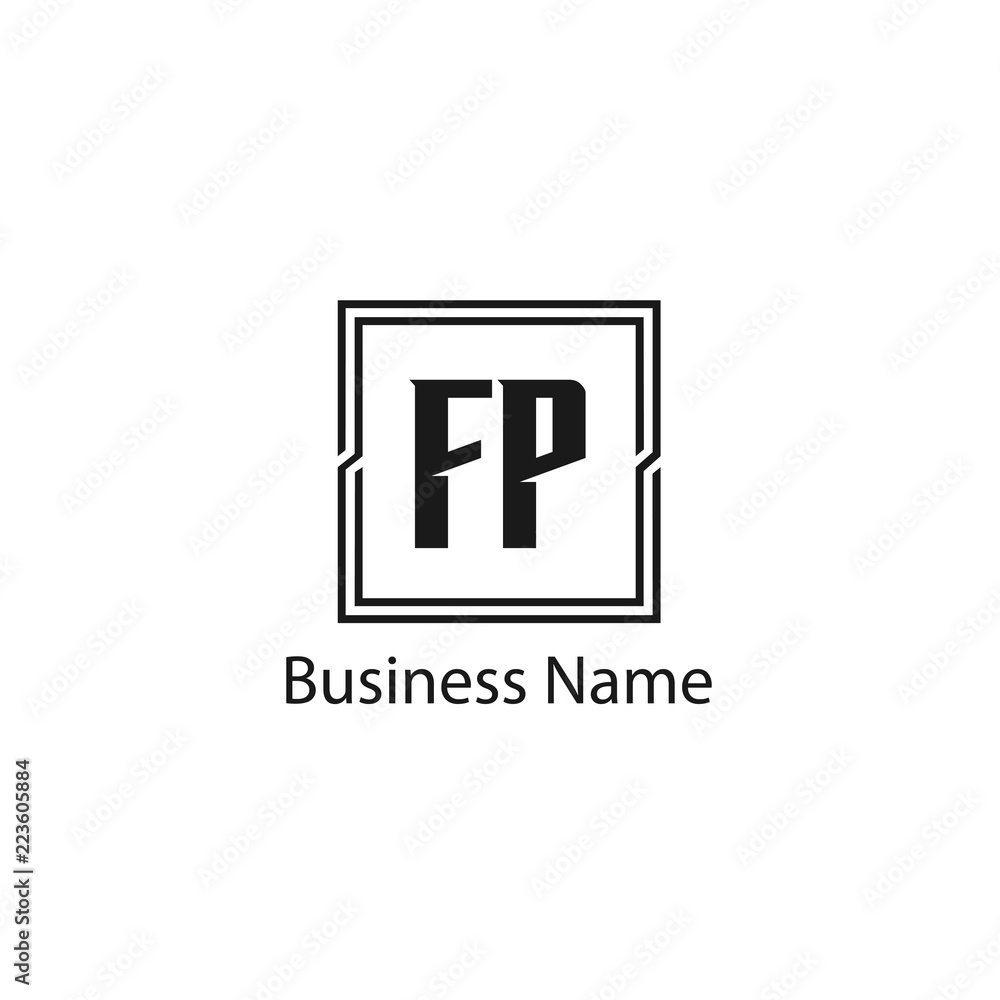 Initial Letter FP Logo Template Design Initial Letter FP Logo Template Design