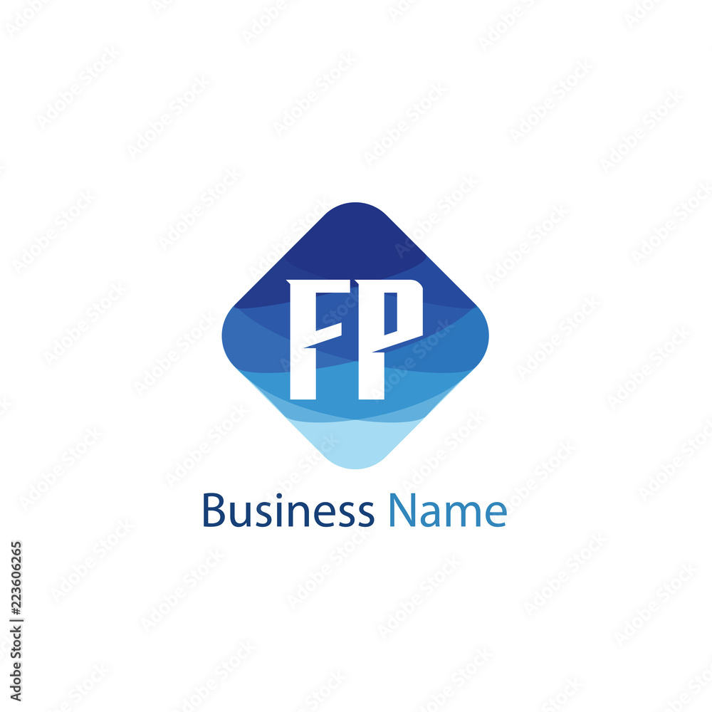 Initial Letter FP Logo Template Design Initial Letter FP Logo Template Design