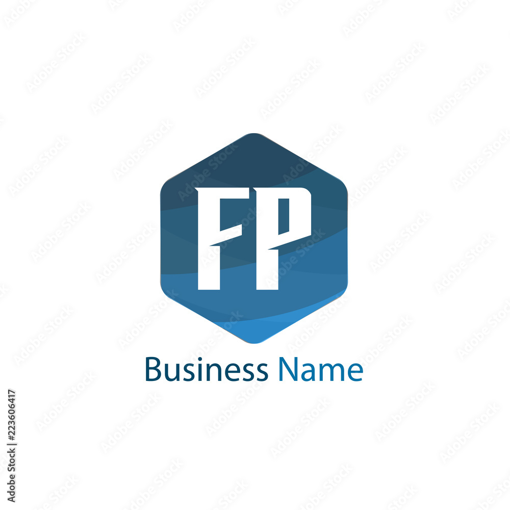 Initial Letter FP Logo Template Design Initial Letter FP Logo Template Design