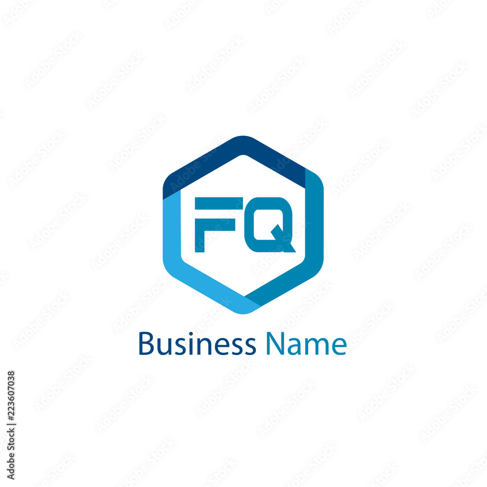 Initial Letter FQ Logo Template Design Initial Letter FQ Logo Template Design