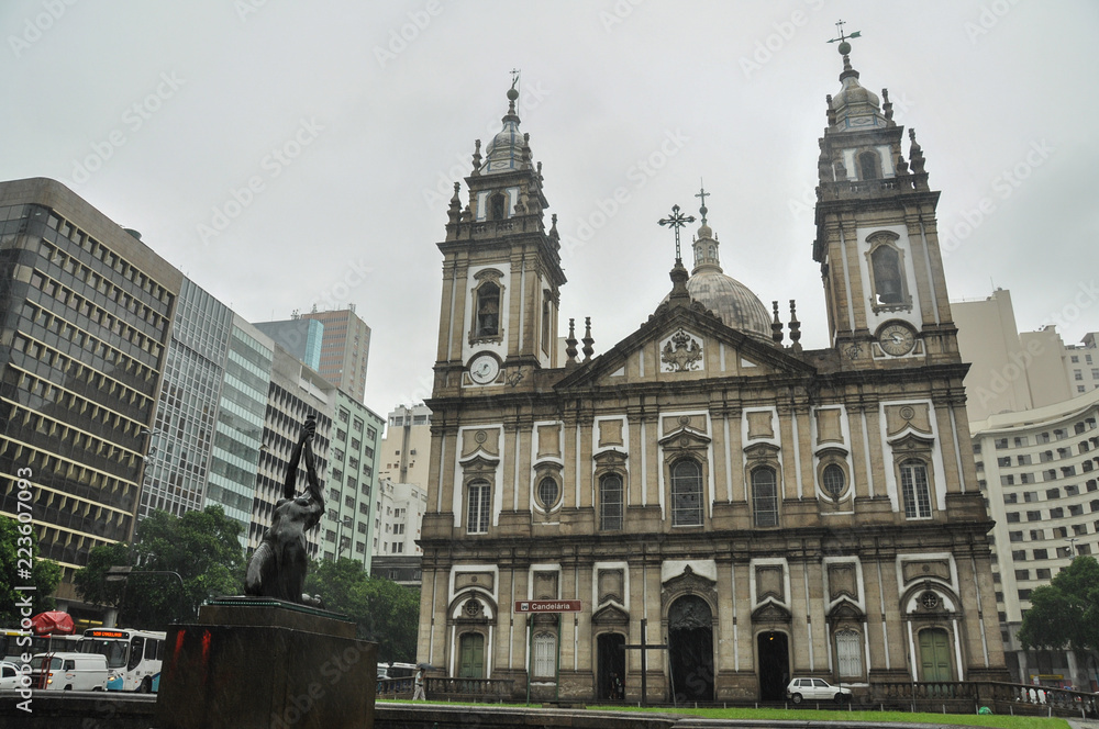 Candelária Church is a Roman Catholic church in the city of Rio de Janeiro