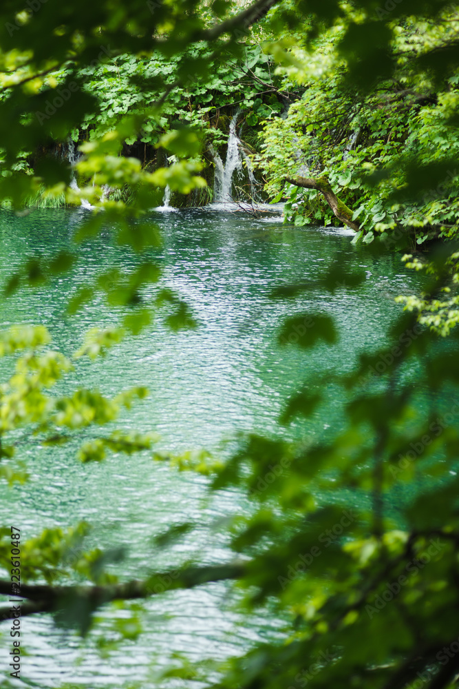 plitvice lakes waterfalls in deep forest plitvice lakes waterfalls in deep forest