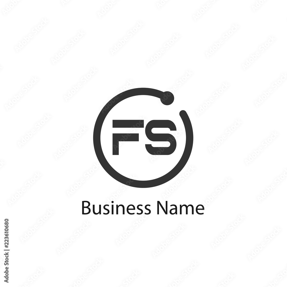 Obraz premium Initial Letter FS Logo Template Design