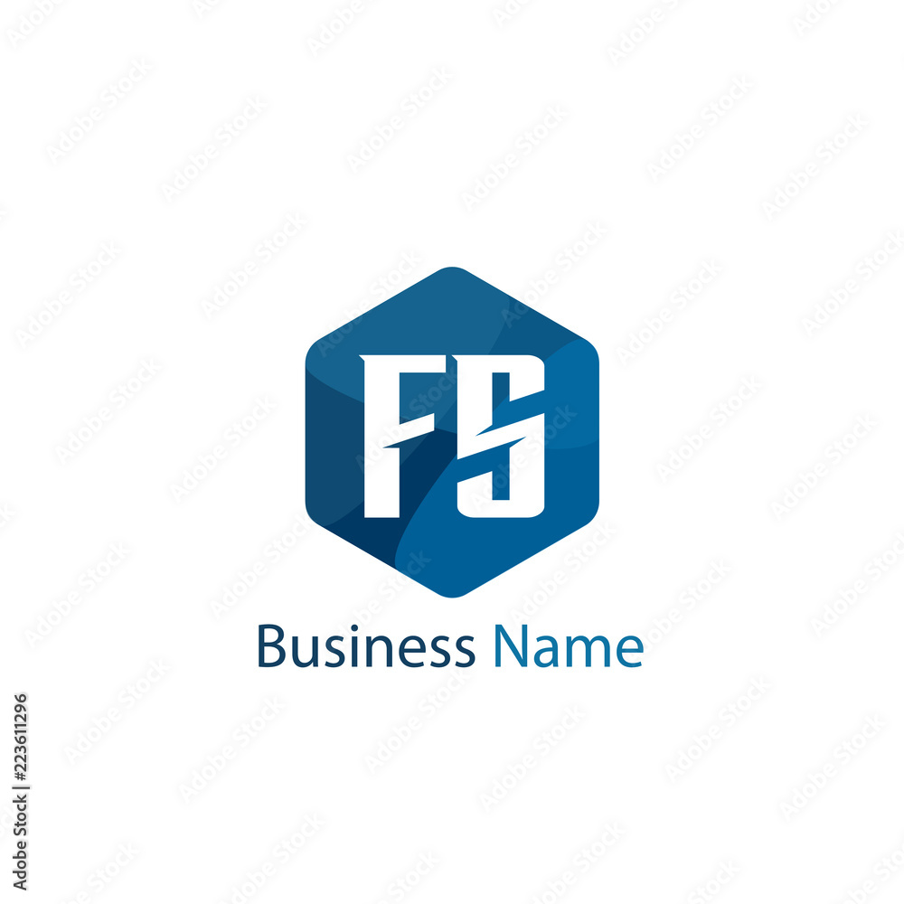 Initial Letter FS Logo Template Design Initial Letter FS Logo Template Design