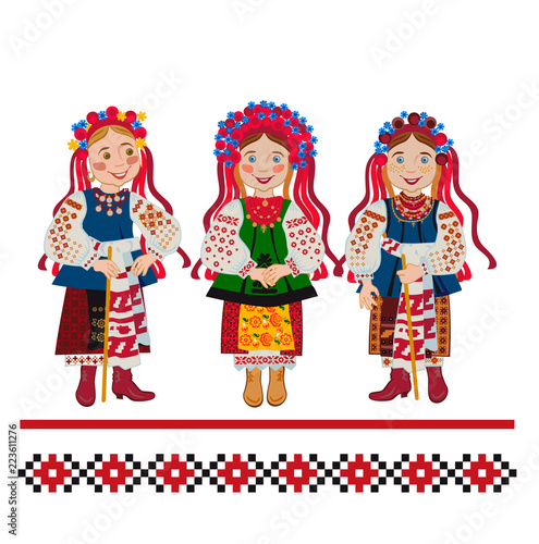 Ukrainian bride and bridesmaids