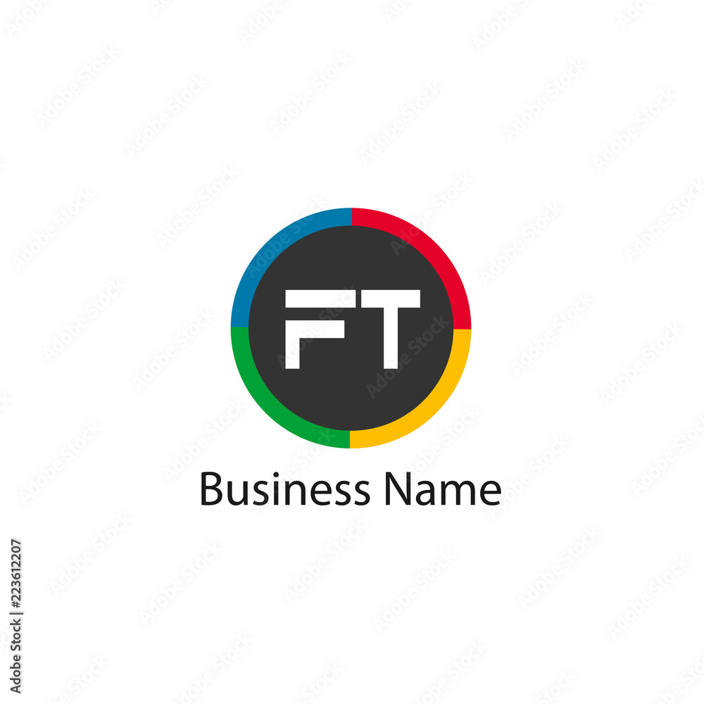 Initial Letter FT Logo Template Design Initial Letter FT Logo Template Design