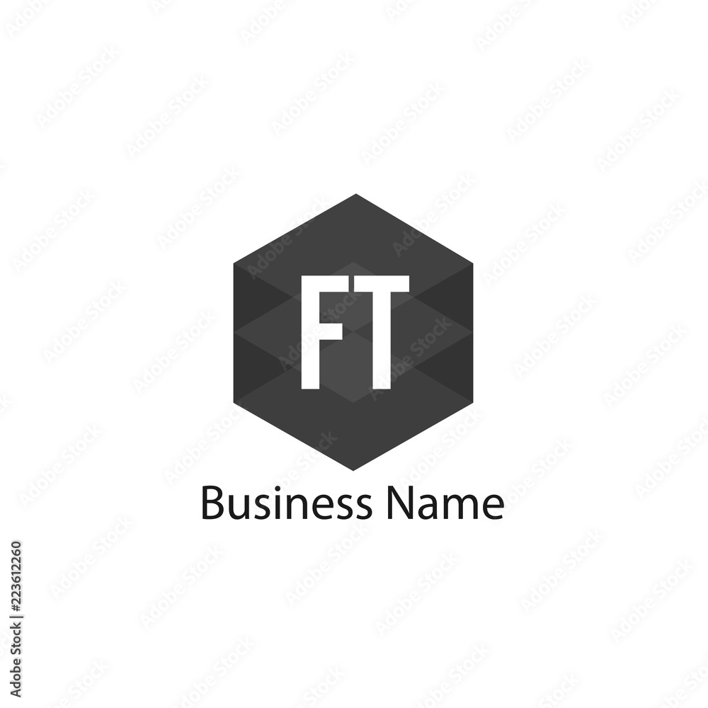 Initial Letter FT Logo Template Design Initial Letter FT Logo Template Design