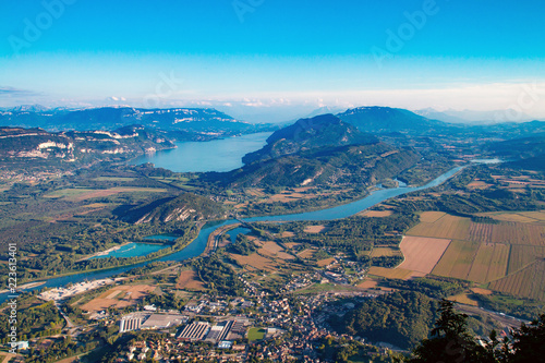 Vue sur le Rhône et le Lac du Bourget depuis le Grand Colombier photo