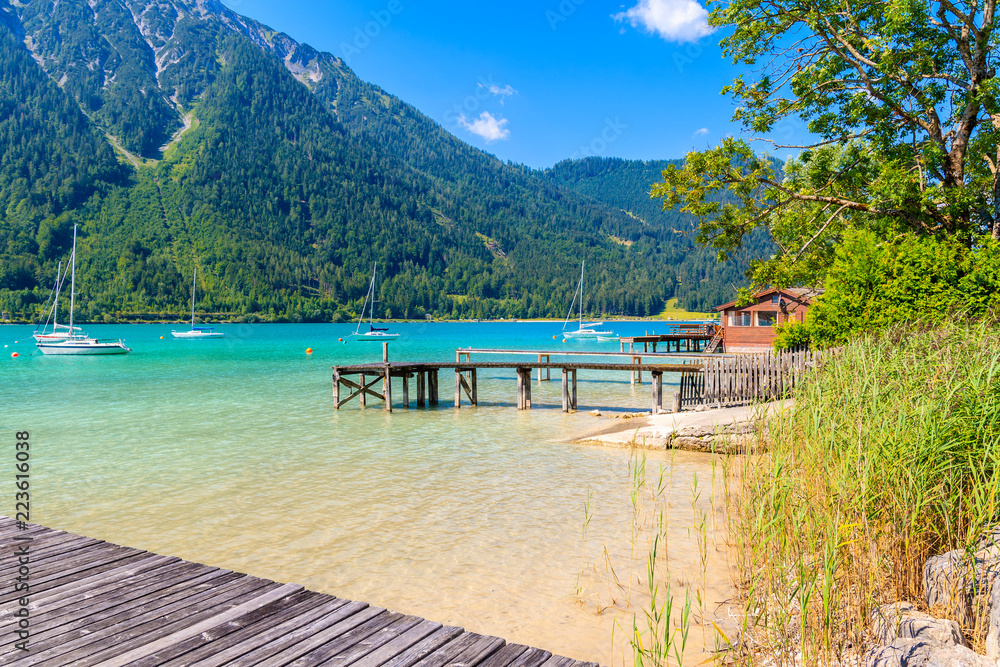 Beautiful Achensee lake on sunny summer day, Tirol, Austria