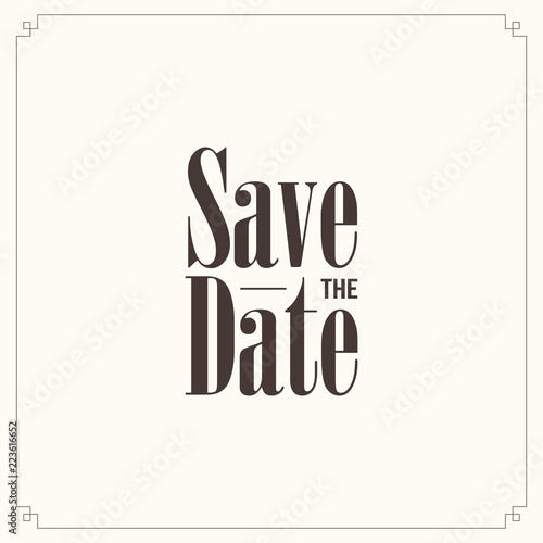 Save the date vintage