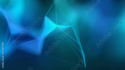 Abstract Futuristic Sci-Fi Polygonal Lines Motion Background