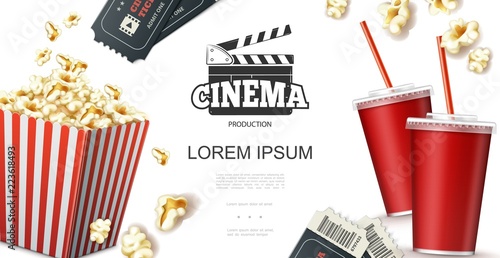 Realistic Cinema Elements Concept