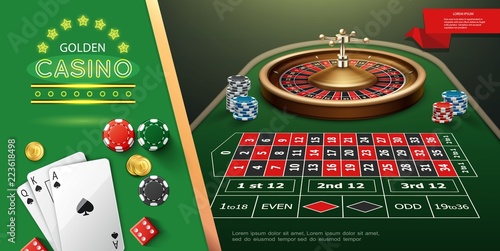 Realistic Casino Roulette Template