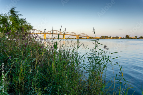 Bridge on river tagus in Vila Franca Xira, Portugal