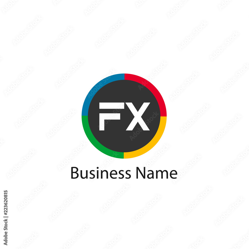 Initial Letter FX Logo Template Design Initial Letter FX Logo Template Design