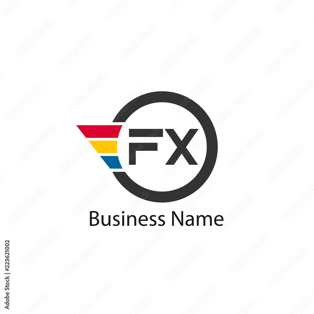 Initial Letter FX Logo Template Design Initial Letter FX Logo Template Design