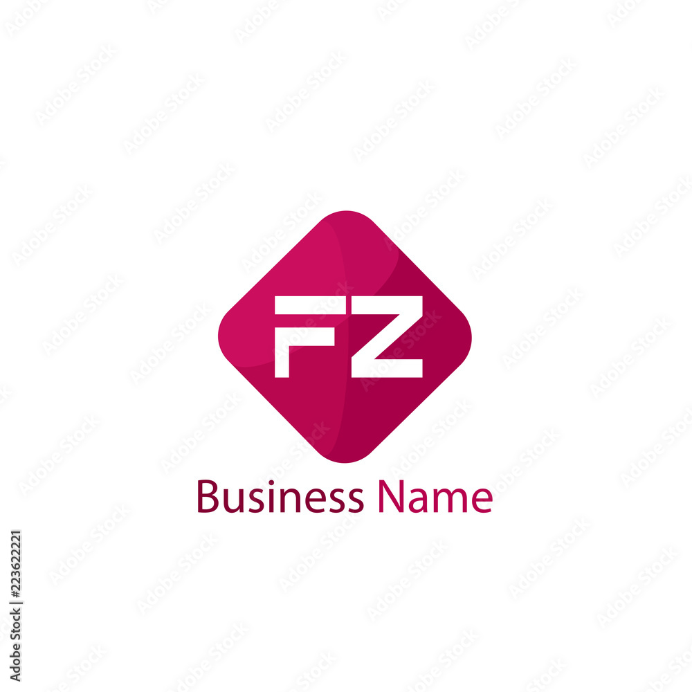 Initial Letter FZ Logo Template Design Initial Letter FZ Logo Template Design