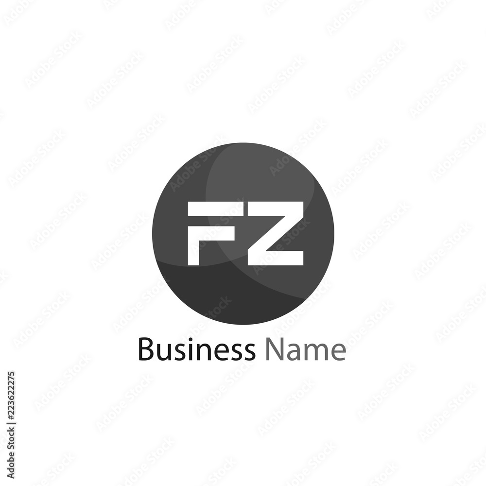 Initial Letter FZ Logo Template Design Initial Letter FZ Logo Template Design