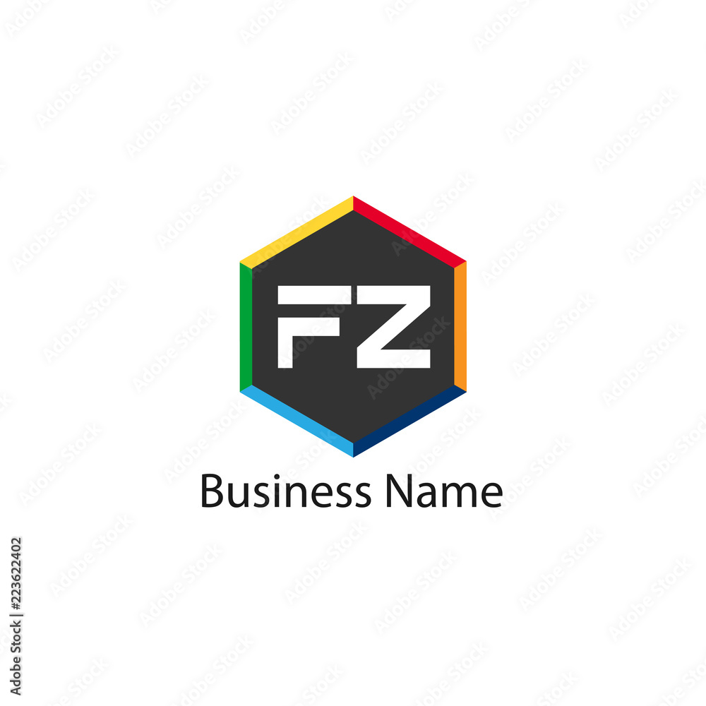 Initial Letter FZ Logo Template Design Initial Letter FZ Logo Template Design