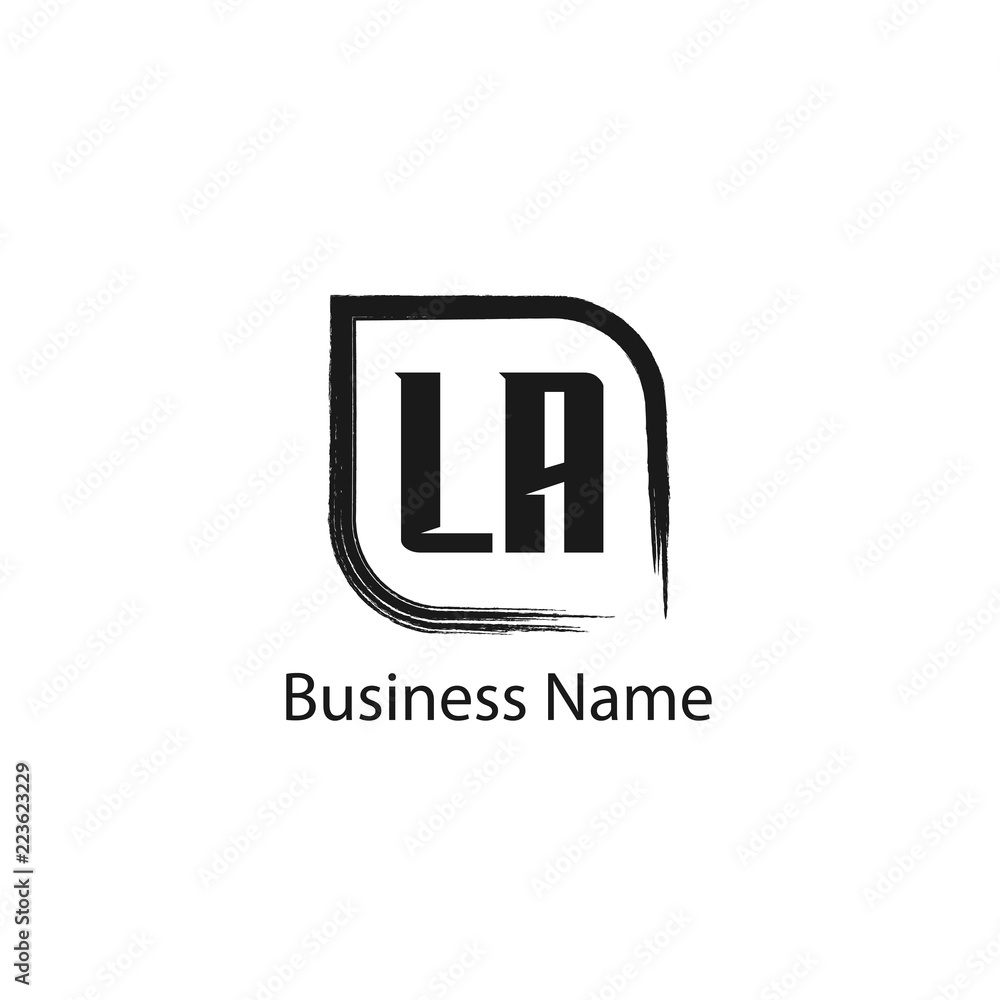 Initial Letter LA Logo Template Design Initial Letter LA Logo Template Design