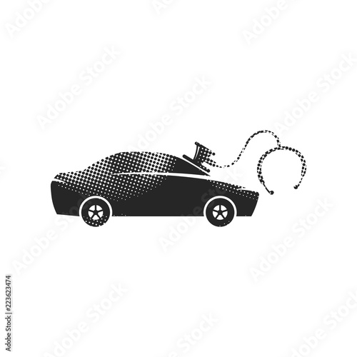 Halftone Icon - Car repairs