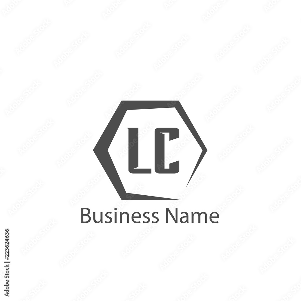 Initial Letter LC Logo Template Design Initial Letter LC Logo Template Design