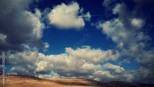 blue sky and clouds