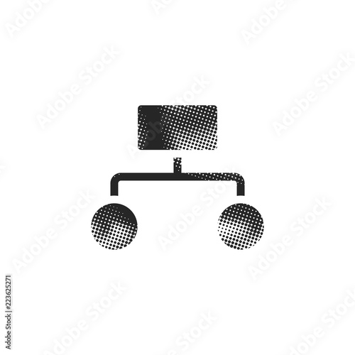 Halftone Icon - Hierarchy