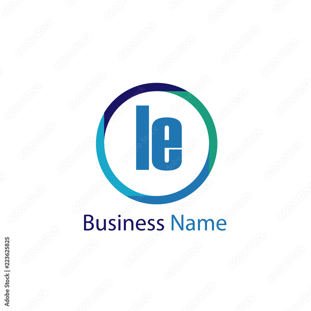 Initial Letter LE Logo Template Design Initial Letter LE Logo Template Design