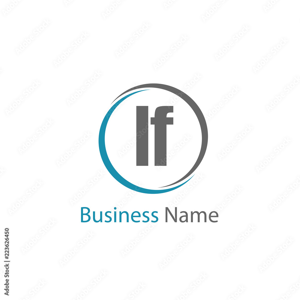 Initial Letter LF Logo Template Design Initial Letter LF Logo Template Design