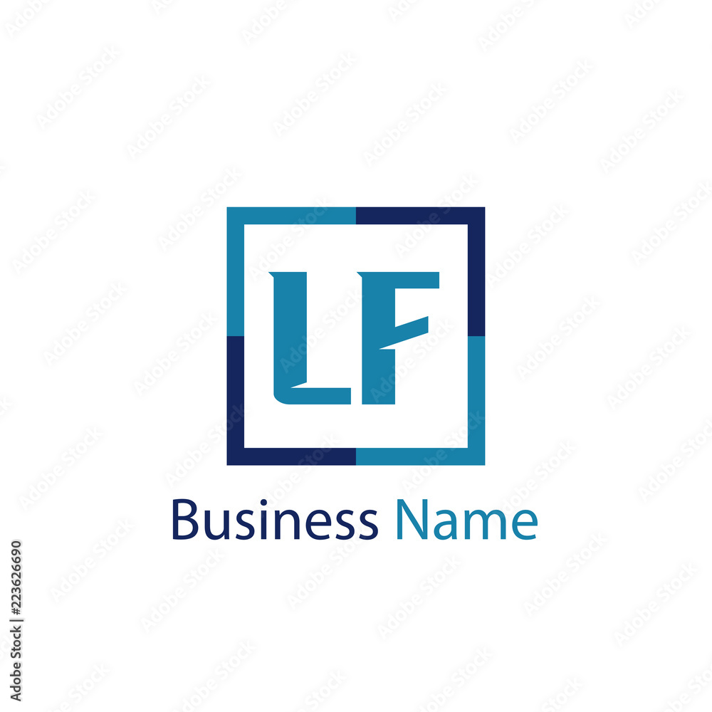 Obraz premium Initial Letter LF Logo Template Design