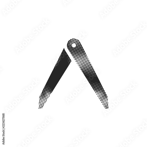 Halftone Icon - Camera lens spanner