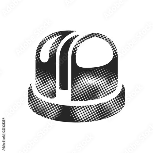 Halftone Icon - Earth telescope