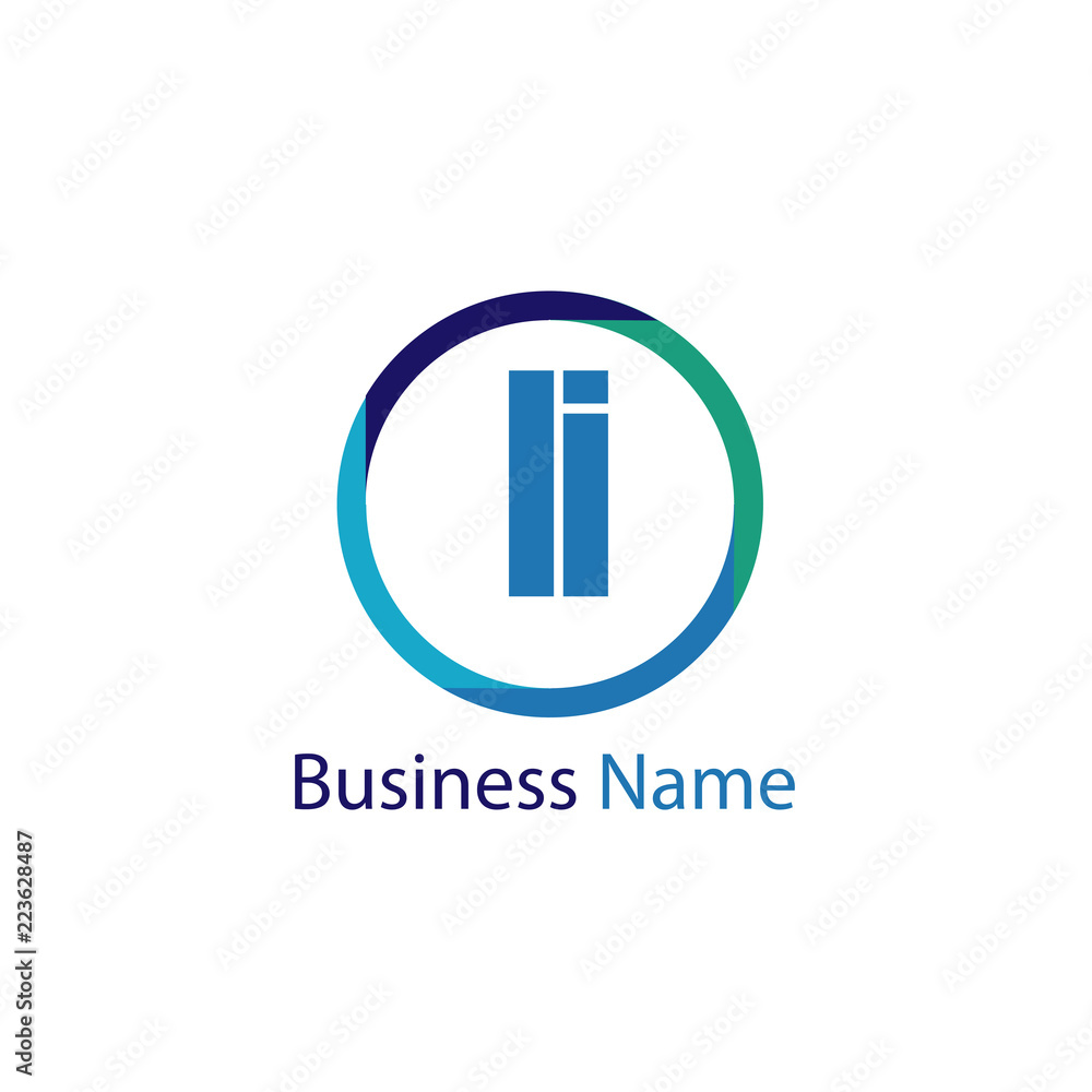 Initial Letter LI Logo Template Design Initial Letter LI Logo Template Design