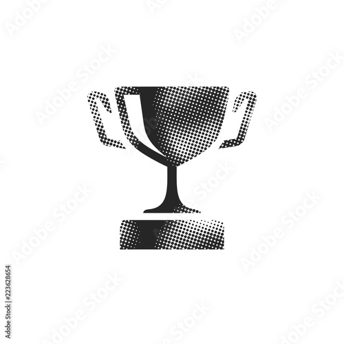 Halftone Icon - Trophy photo