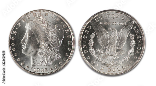Morgan Silver Dollar.