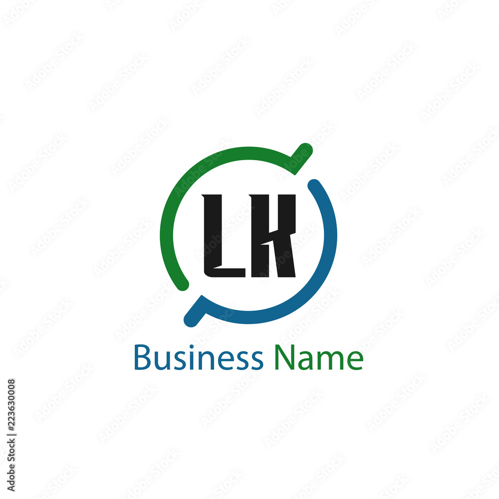 Initial Letter LK Logo Template Design Initial Letter LK Logo Template Design