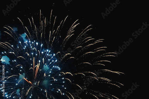 fireworks in the night sky