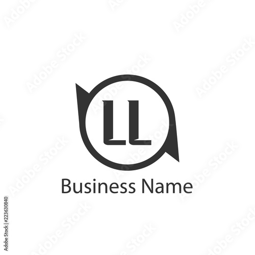 Initial Letter LL Logo Template Design Free Download Initial Letter LL Logo Template Design - GFXLoad