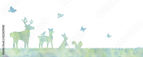 Canvas Print 動物のイラスト