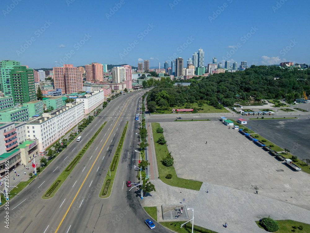 Obraz premium Vue sur pyong yang