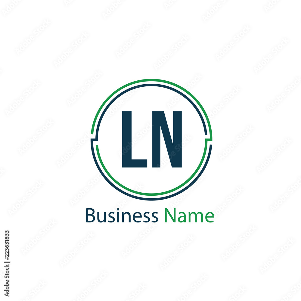 Initial Letter LN Logo Template Design Initial Letter LN Logo Template Design