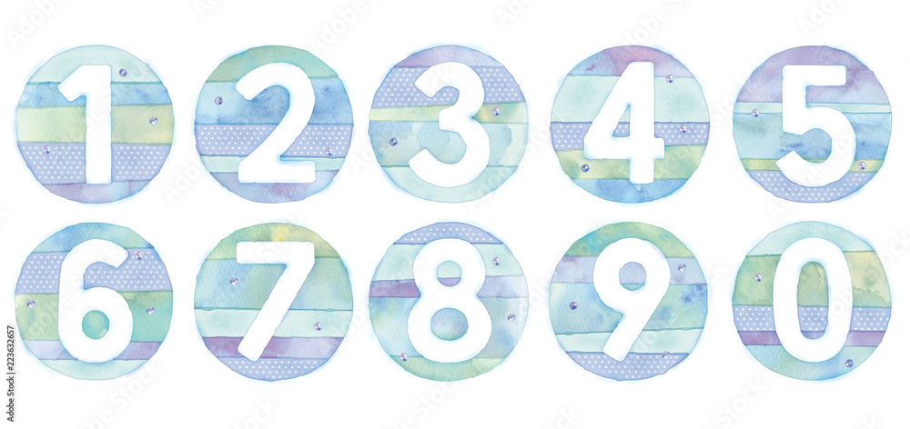 数字のイラスト 数字のイラスト
