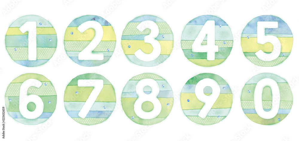 数字のイラスト