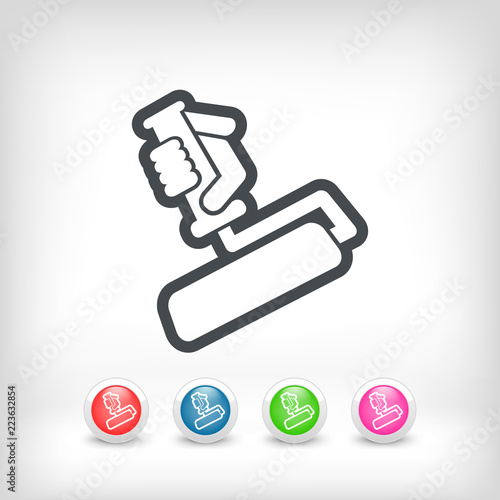 Painter roll symbol