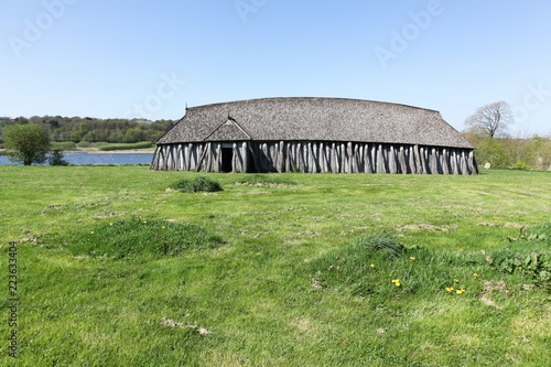 Viking house in Hobro, Denmark photo