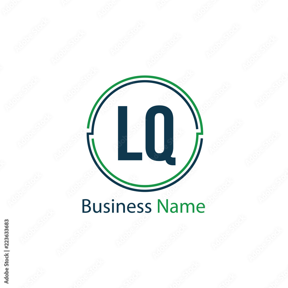 Initial Letter LQ Logo Template Design
