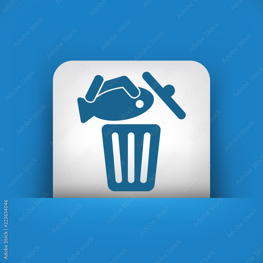 Food trash icon Food trash icon