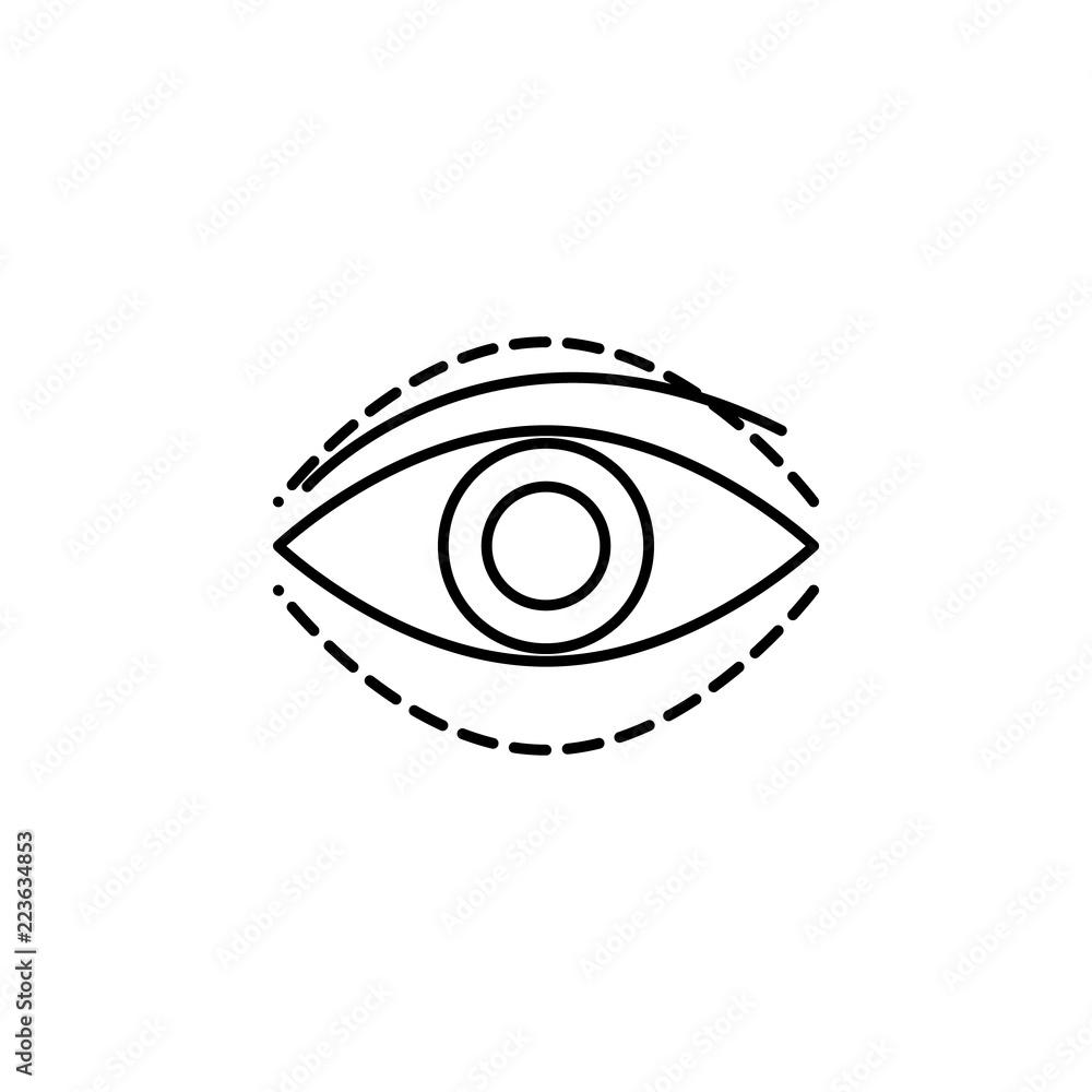 eye silicone surgery beauty icon. Element of beauty and anti aging icon for mobile concept and web apps. Thin line eye silicone surgery beauty icon can be used for web and mobile eye silicone surgery beauty icon. Element of beauty and anti aging icon for mobile concept and web apps. Thin line eye silicone surgery beauty icon can be used for web and mobile