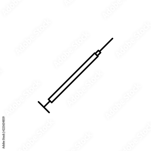 Botox syringe icon. Element of beauty and anti aging icon for mobile concept and web apps. Thin line Botox syringe icon can be used for web and mobile